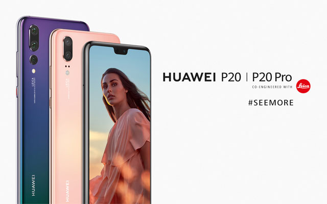 The Huawei P20 series of smartphones.