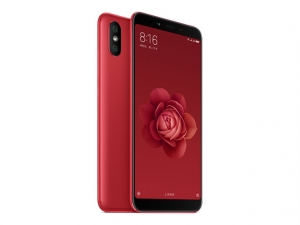 The Xaomi Mi 6X smartphone in red.