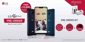 Pre-order announcement of the LG G7 ThinQ.