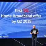 Ernest Cu announces Globe's plan to offer the first 5G home broadband offer by 2019.