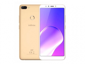 The Infinix Hot 6 Pro in gold.
