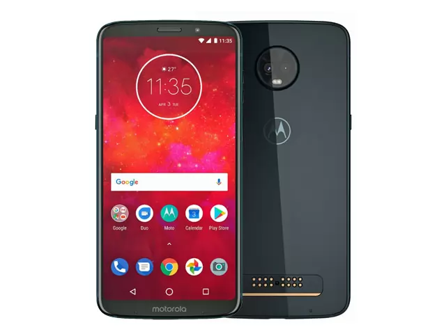 The Motorola Moto Z3 Play smartphone.