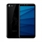 The MyPhone myX8 smartphone in black.