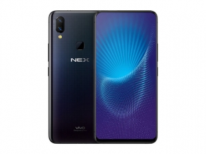 The Vivo NEX A smartphone in black.