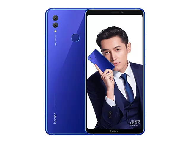 The Honor Note 10 in blue.