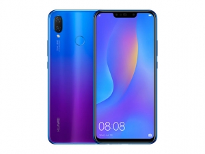The Huawei Nova 3i smartphone in iris purple color.