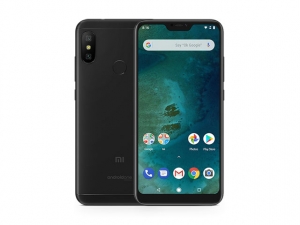 The Xiaomi Mi A2 Lite smartphone in black.