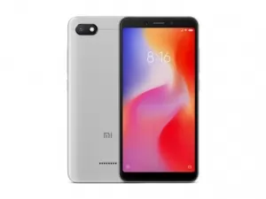 The Xiaomi Redmi 6A smartphone in gray.