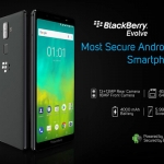 The Blackberry Evolve smartphone.