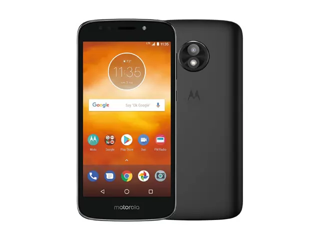 The Motorola Moto E5 Play smartphone.