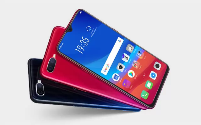 The OPPO F9 smartphone.