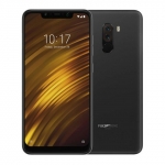 The Pocophone F1 smartphone in black.