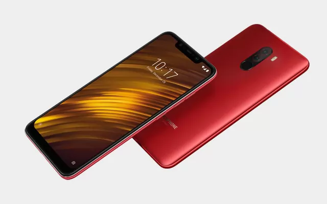 The Pocophone F1 comes in red, blue and black colors.