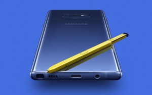 The Samsung Galaxy Note 9 with its new S Pen.