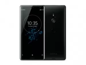 The Sony Xperia XZ3 smartphone in black.