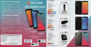Leaked pre-order form of the Cherry Mobile Flare S7 series with the phone's prices and freebies.