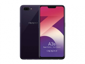 The OPPO A3s (3GB) smartphone in purple.