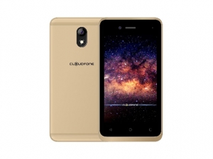 The Cloudfone GO Connect Lite 2 smartphone in gold.
