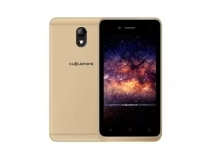 The Cloudfone GO Connect Lite 2 smartphone in gold.