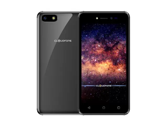 The Cloudfone GO SP 2 smartphone in black.