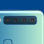 Look! The four cameras of the Samsung Galaxy A9 smartphone.