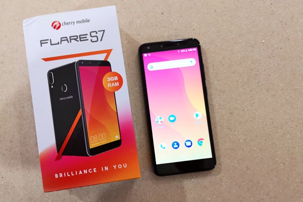 The Cherry Mobile Flare S7 and its box.