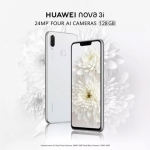 Huawei Nova 3i in pearl white.