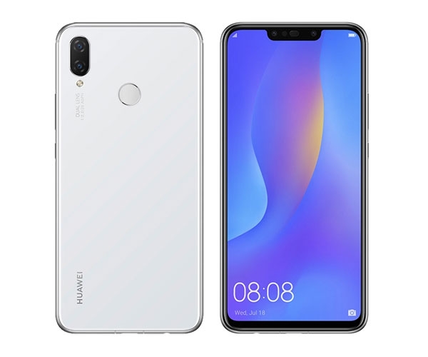 Huawei Nova 3i in pearl white.