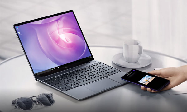 The Huawei MateBook 13 integrates with Huawei smartphones smoothly.