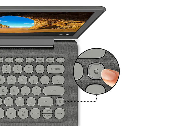 The Samsung Notebook Flash has a fingerprint sensor.