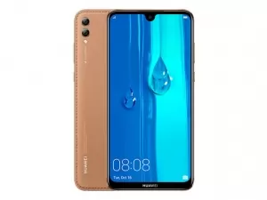 The Huawei Y Max smartphone in amber brown color.