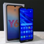 The Huawei Y6 Pro 2019 and its box.