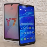 The Huawei Y7 Pro 2019 and its box.