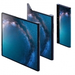 The Huawei Mate X folds to a smartphone configuration.