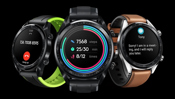 Color options of the Huawei Watch GT.