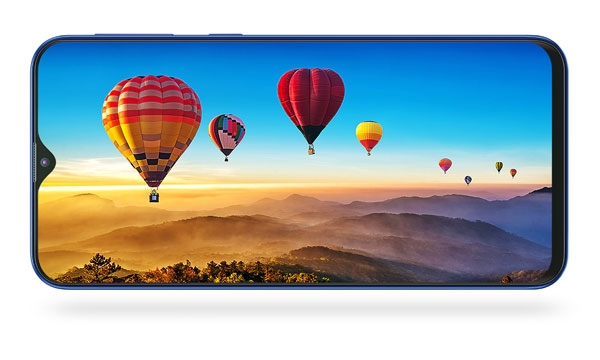 The Samsung Galaxy M20's "Infinity-V" notched display.