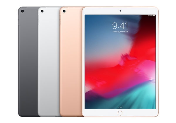 iPad Air 2019 color options.