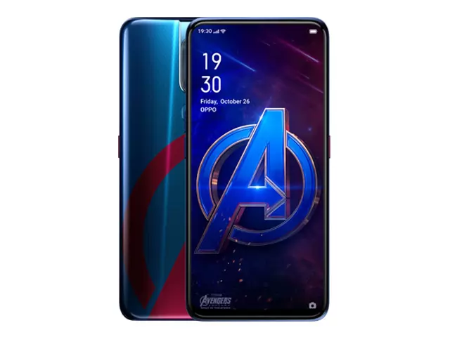 The OPPO F11 Pro Marvel's Avengers Limited Edition smartphone.
