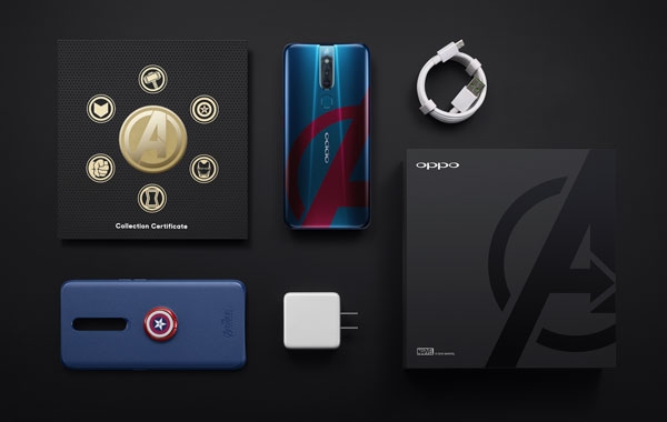 Here are the contents of the box of the The OPPO F11 Pro Avengers Limited Edition smartphone.