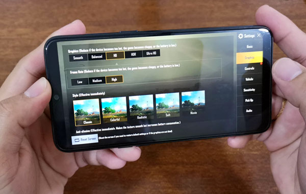 PUBG Mobile on Realme 3