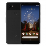 The Google Pixel 3a XL smartphone in Just Black color.