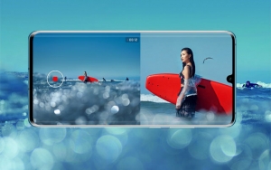 Dual View camera mode of the Huawei P30 Pro.