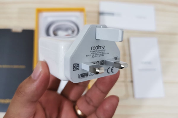The Realme 3 Pro's charger needs an adaptor to fit most electric sockets in the Philippines.