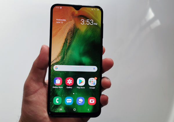 samsung a20 display details