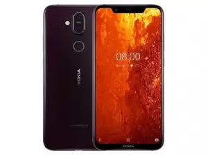 The Nokia 8.1 smartphone in Iron Steel color.