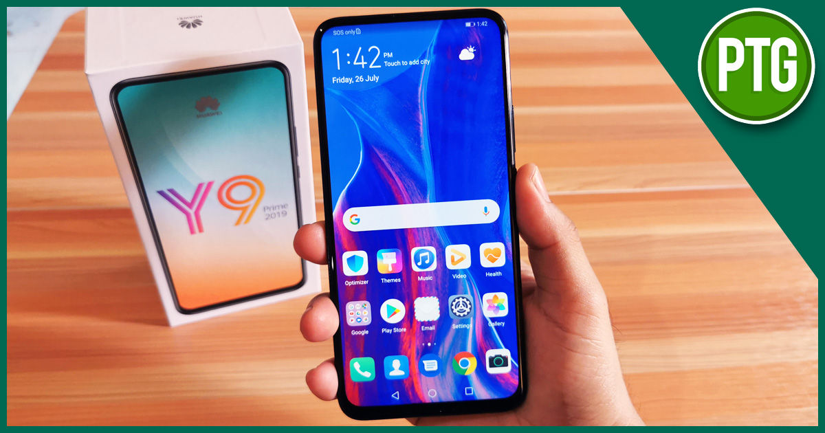 huawei mobile with pop up camera