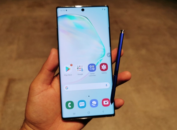 Samsung Galaxy Note 10+ with S-Pen.