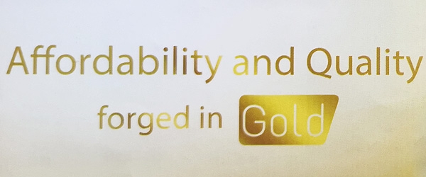 MyPhone Gold Series tagline