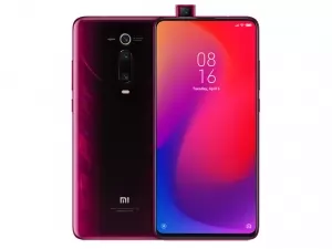 The Xiaomi Mi 9T Pro smartphone in Flame Red color.
