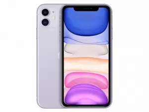 The iPhone 11 in purple.